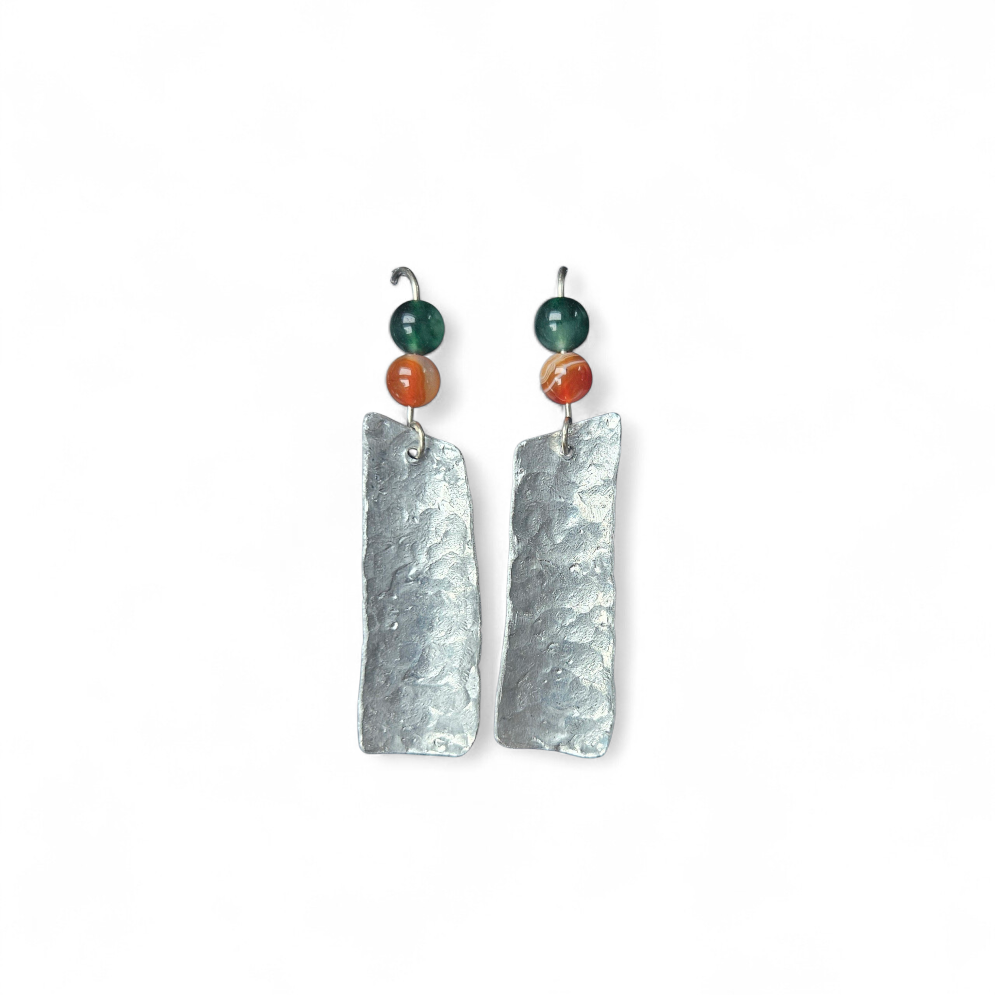 Textured metal earings