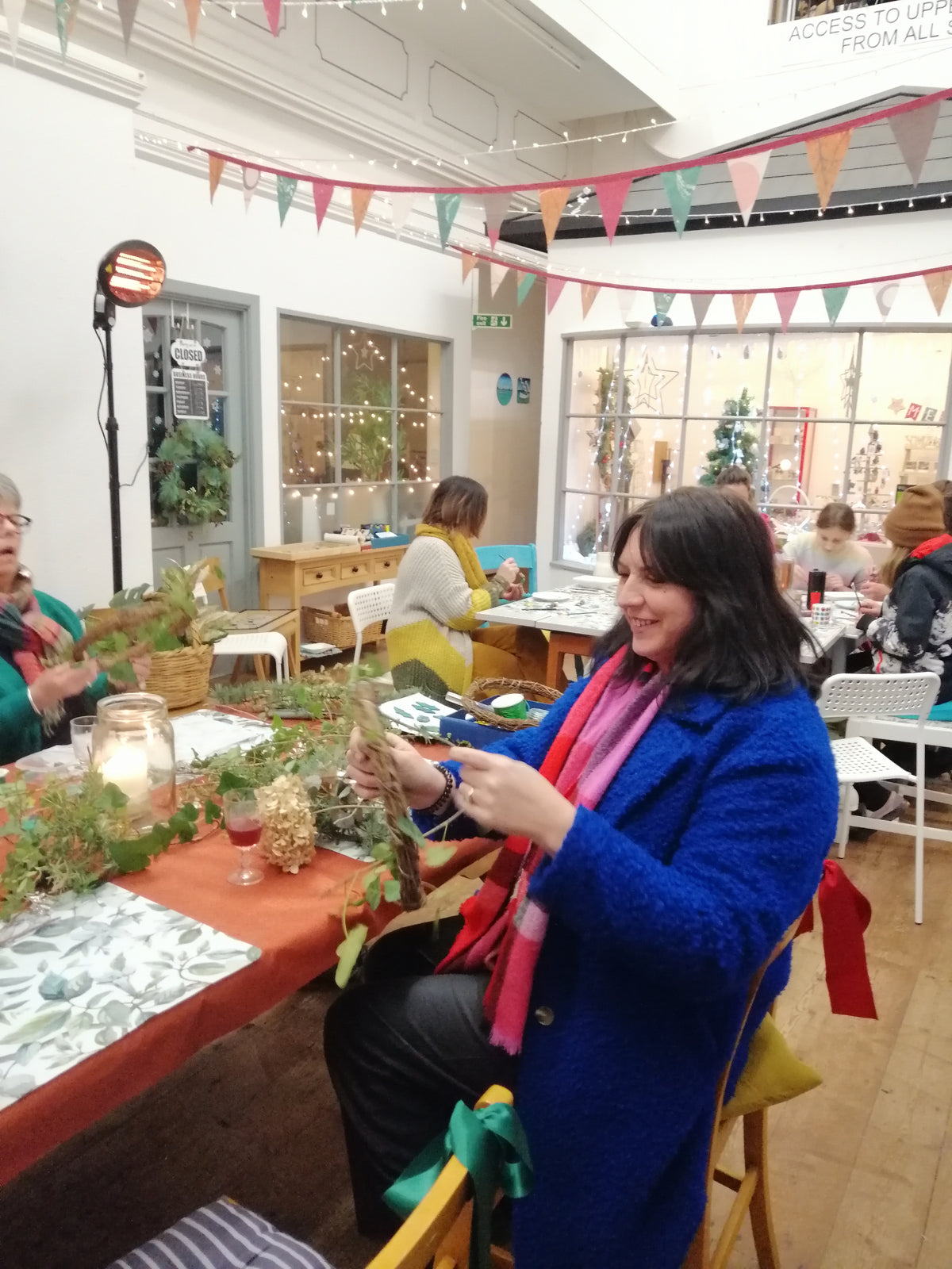 Festive wreaths and scented decorations