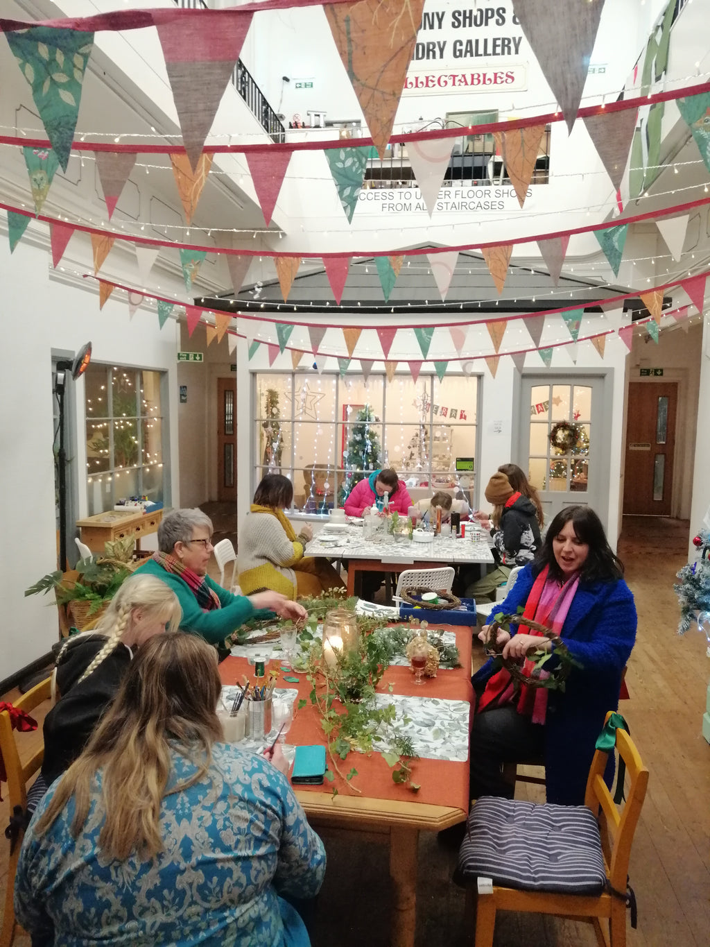 Festive wreaths and scented decorations