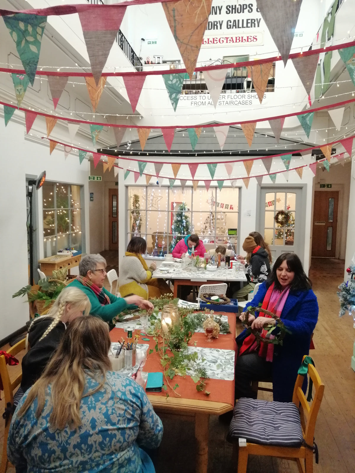 Festive wreaths and scented decorations