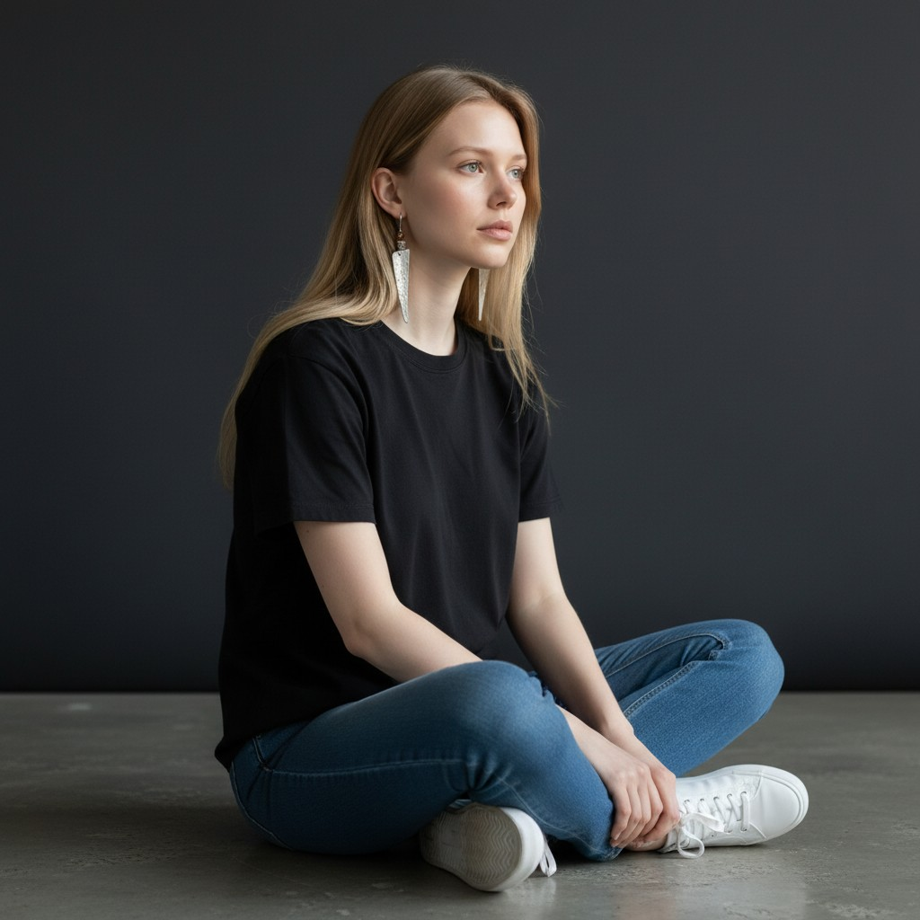 Shard textured metal dangles